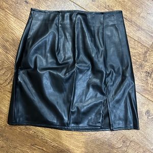 Leather skirt
